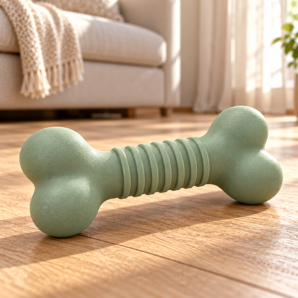 Tailmoraor Bone-Shaped Chew Toy for Dogs – Textured Interactive Play Toy for Everyday Fun
