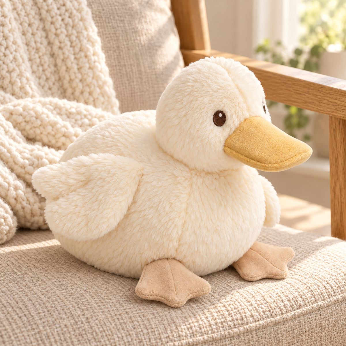 Tailmoraor Plush Duck Toy for Dogs – Soft Interactive Comfort Toy for Everyday Play