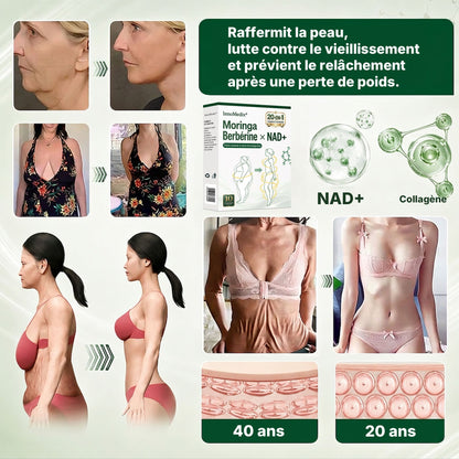 InnoMedix® Moringa Berbérine x NAD+ 20-IN-1 Patch Avancé à Nano-Microaiguilles 🎁