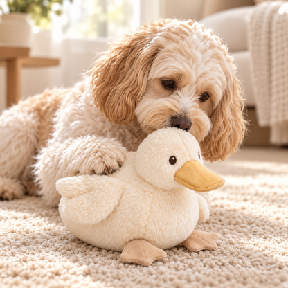 Tailmoraor Plush Duck Toy for Dogs – Soft Interactive Comfort Toy for Everyday Play