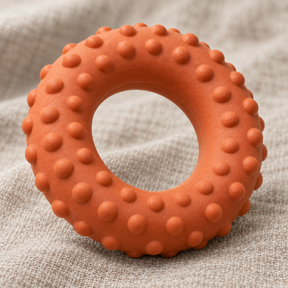 Tailmoraor Textured Ring Dog Chew Toy – Interactive Play Toy for Everyday Fetch and Fun