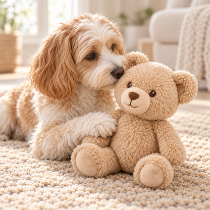 Tailmoraor Plush Teddy Bear Toy for Dogs – Soft Interactive Comfort Toy for Everyday Play