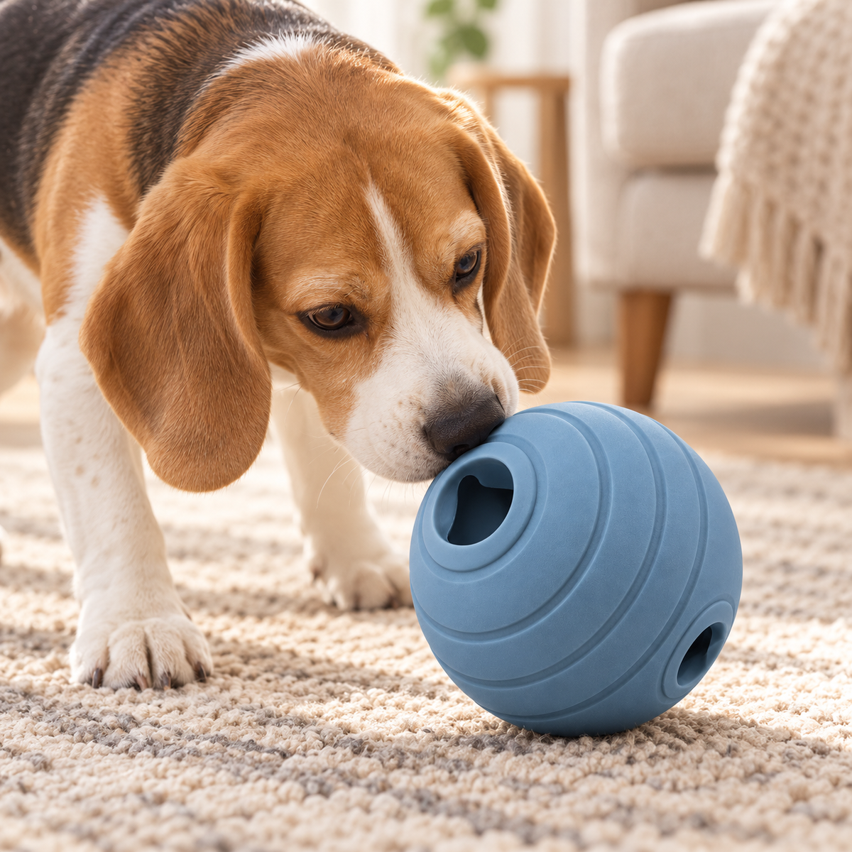 Tailmoraor Treat Dispensing Puzzle Toy for Dogs – Interactive Rolling Play Toy for Everyday Fun