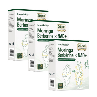 InnoMedix® Moringa Berbérine x NAD+ 20-IN-1 Patch Avancé à Nano-Microaiguilles 🎁