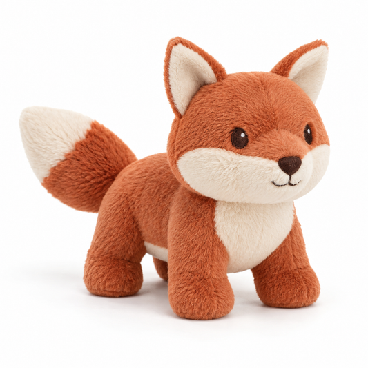 Tailmoraor Plush Fox Toy for Dogs – Soft Interactive Comfort Toy for Everyday Play