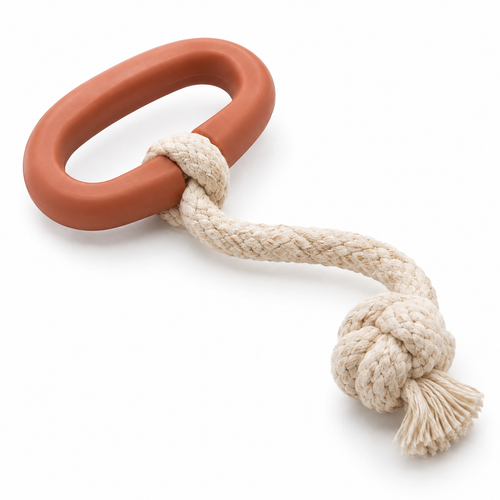 Tailmoraor Rope Tug Toy for Dogs – Interactive Ring Handle Chew Toy for Everyday Play