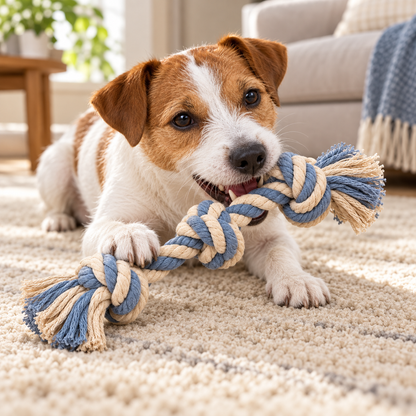 Tailmoraor Braided Rope Tug Toy for Dogs – Interactive Chew and Play Toy for Everyday Fun