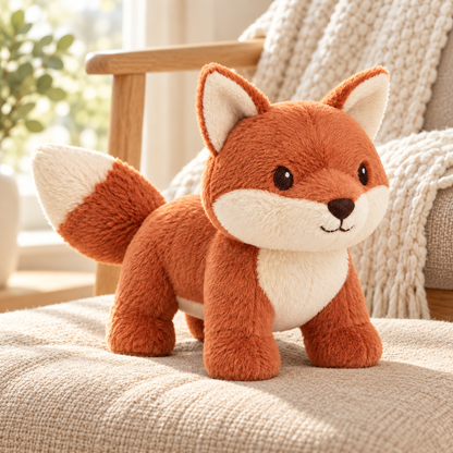 Tailmoraor Plush Fox Toy for Dogs – Soft Interactive Comfort Toy for Everyday Play