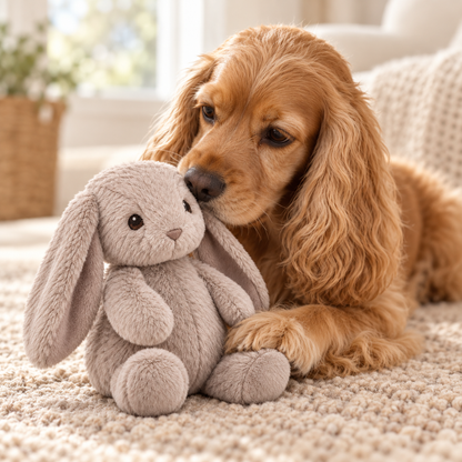 Tailmoraor Plush Bunny Toy for Dogs – Soft Interactive Comfort Toy for Everyday Play