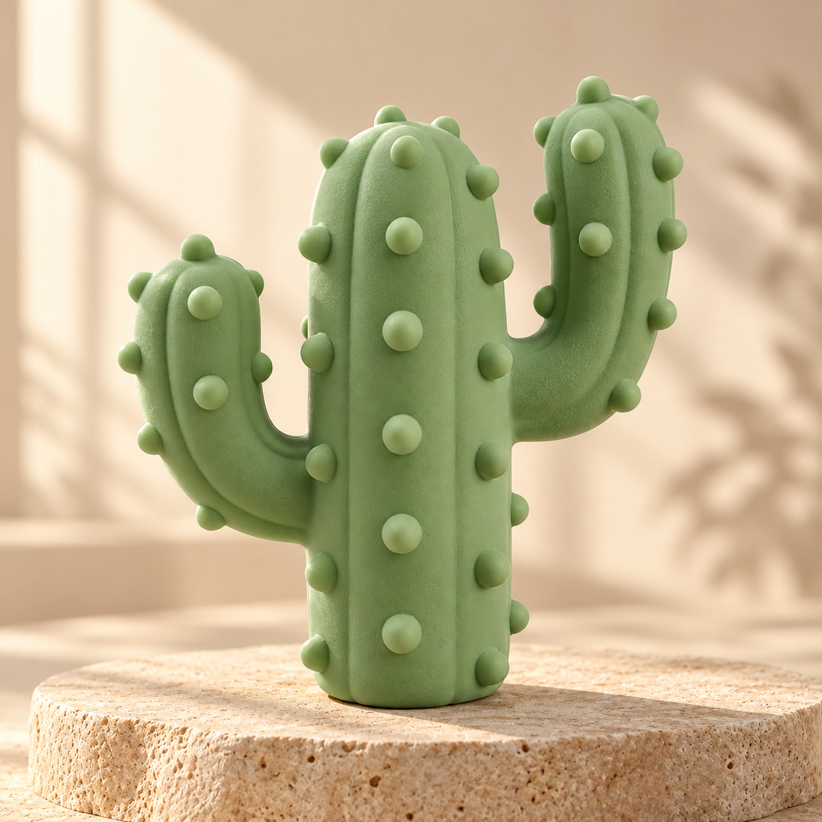Tailmoraor Cactus-Shaped Dog Chew Toy – Textured Interactive Play Toy for Everyday Fun