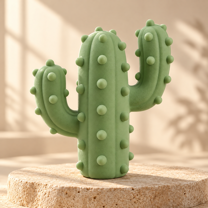 Tailmoraor Cactus-Shaped Dog Chew Toy – Textured Interactive Play Toy for Everyday Fun