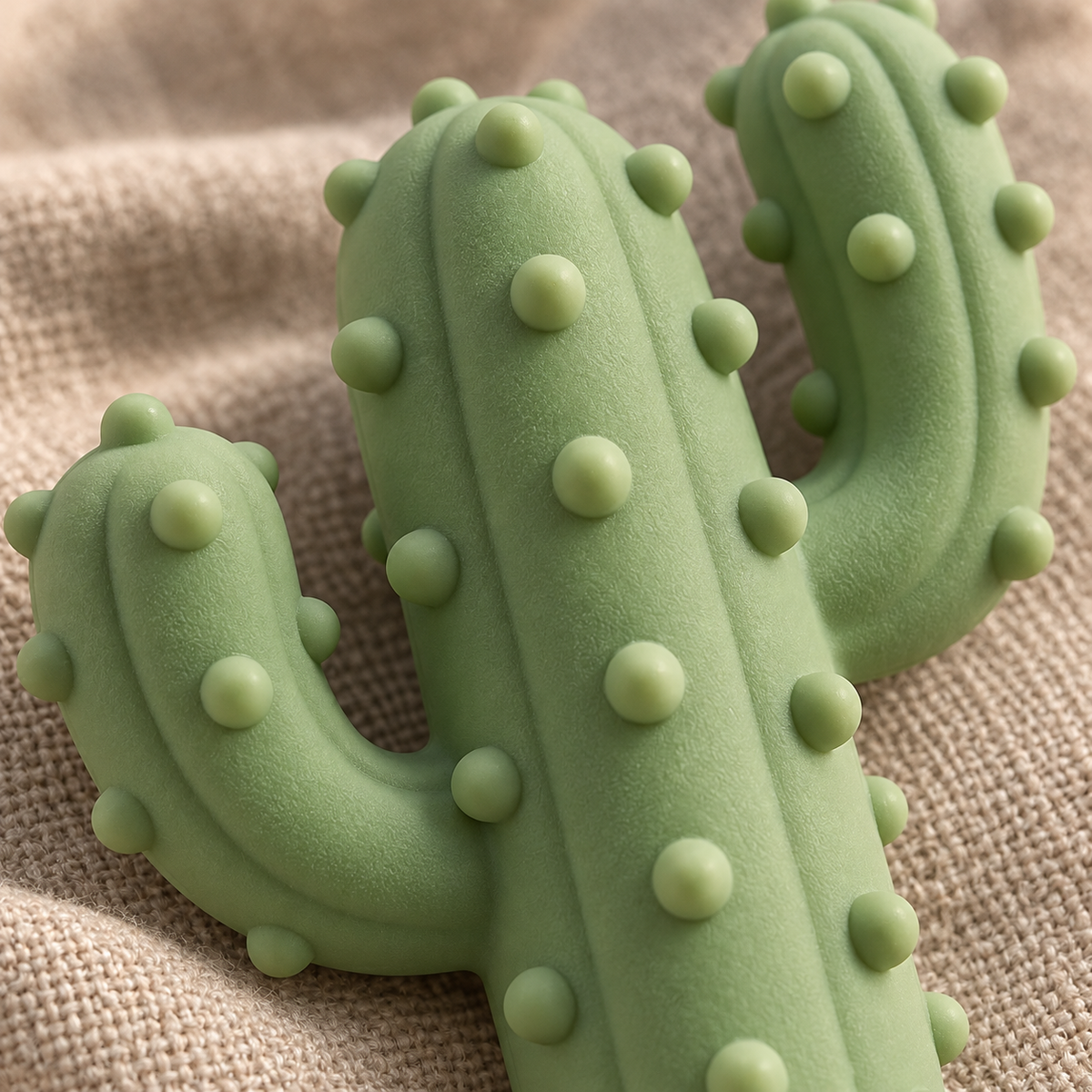 Tailmoraor Cactus-Shaped Dog Chew Toy – Textured Interactive Play Toy for Everyday Fun