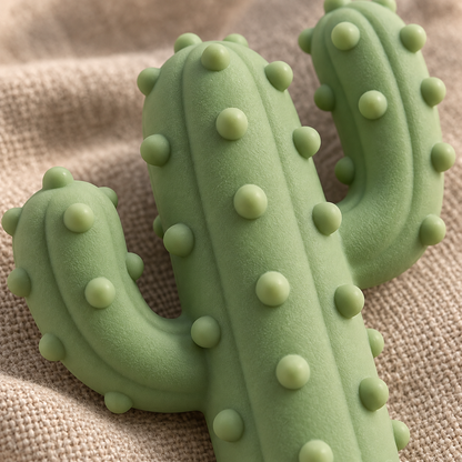 Tailmoraor Cactus-Shaped Dog Chew Toy – Textured Interactive Play Toy for Everyday Fun