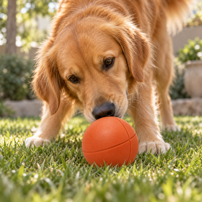 Tailmoraor Textured Ball Dog Toy – Interactive Fetch Play Toy for Everyday Fun