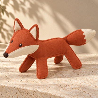 Tailmoraor Plush Fox Toy for Dogs – Soft Interactive Pet Toy for Everyday Play