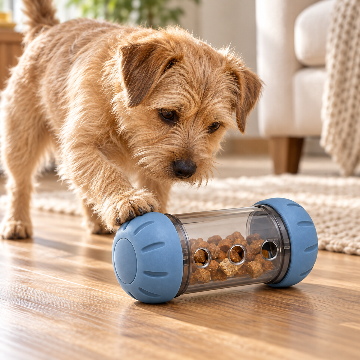 Tailmoraor Treat Dispensing Roller Toy for Dogs – Interactive Puzzle Play Toy for Everyday Fun