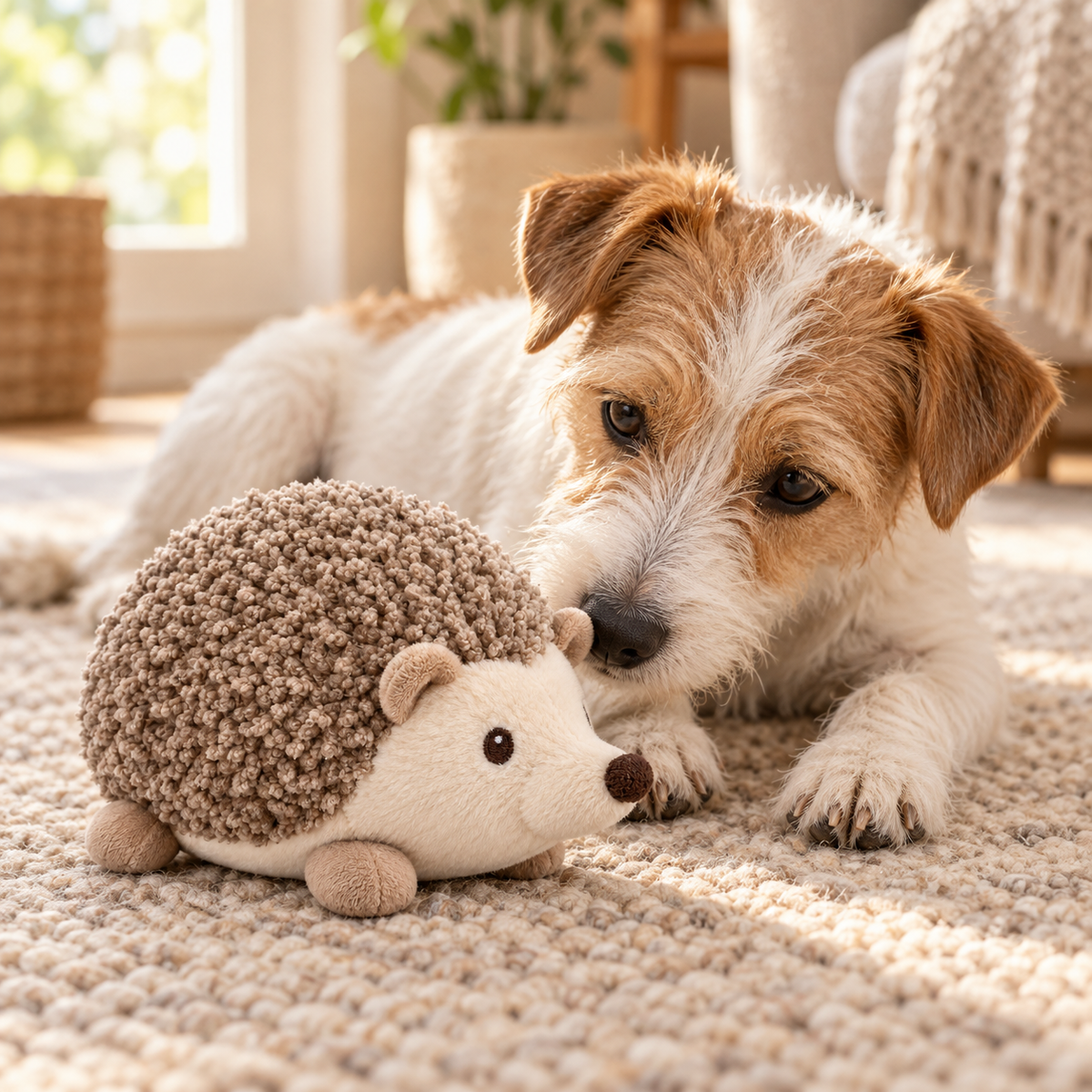 Tailmoraor Plush Hedgehog Toy for Dogs – Soft Interactive Pet Toy for Everyday Play